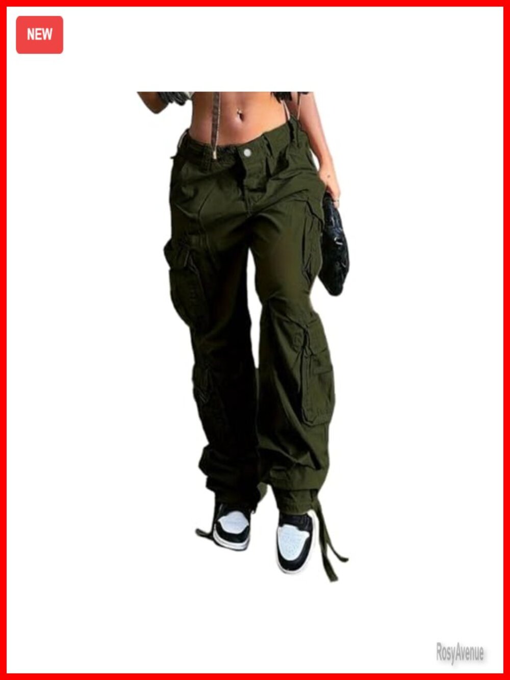 Baggy Cargo Jeans Straight Wide Leg Flap Pockets Streetwear Y2K Long Denim